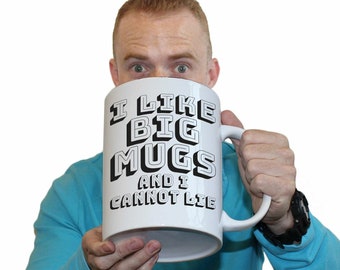 Biggest In The World / Plain or Personalised Large Giant Massive White Coffee Mug  / Gift Boxed