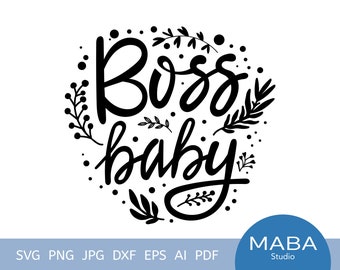 Boss baby SVG, boss baby printable SVG, Baby party, Cutting file SVG, Baby boss