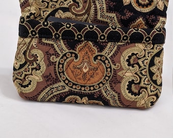 Fleurs Paisley Flower Coin Purse de la monnaie Mini monnaies bourse porte monnaie en cuir véritable Fleurs Paisley Flower Coin Purse de la monnaie Mini monnaies bourse porte monnaie en cuir véritable