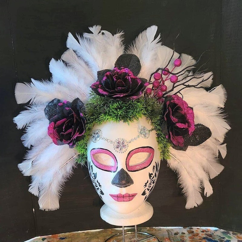 Day Of The Dead Darling Mask G F Eye Masks Unisex