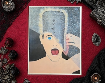 Surreal Spiritual Wall Art Print, Symbolic Portrait Art, Self Love Awakening Decor (8.5x11" Limited Edition, Unframed)