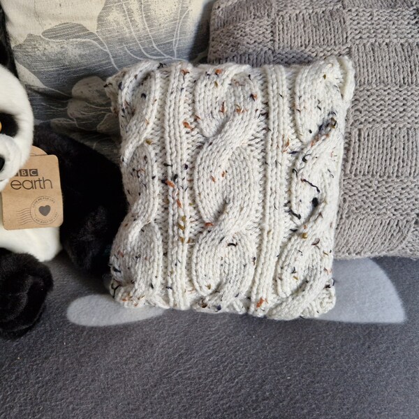 Knitted Cushion Etsy