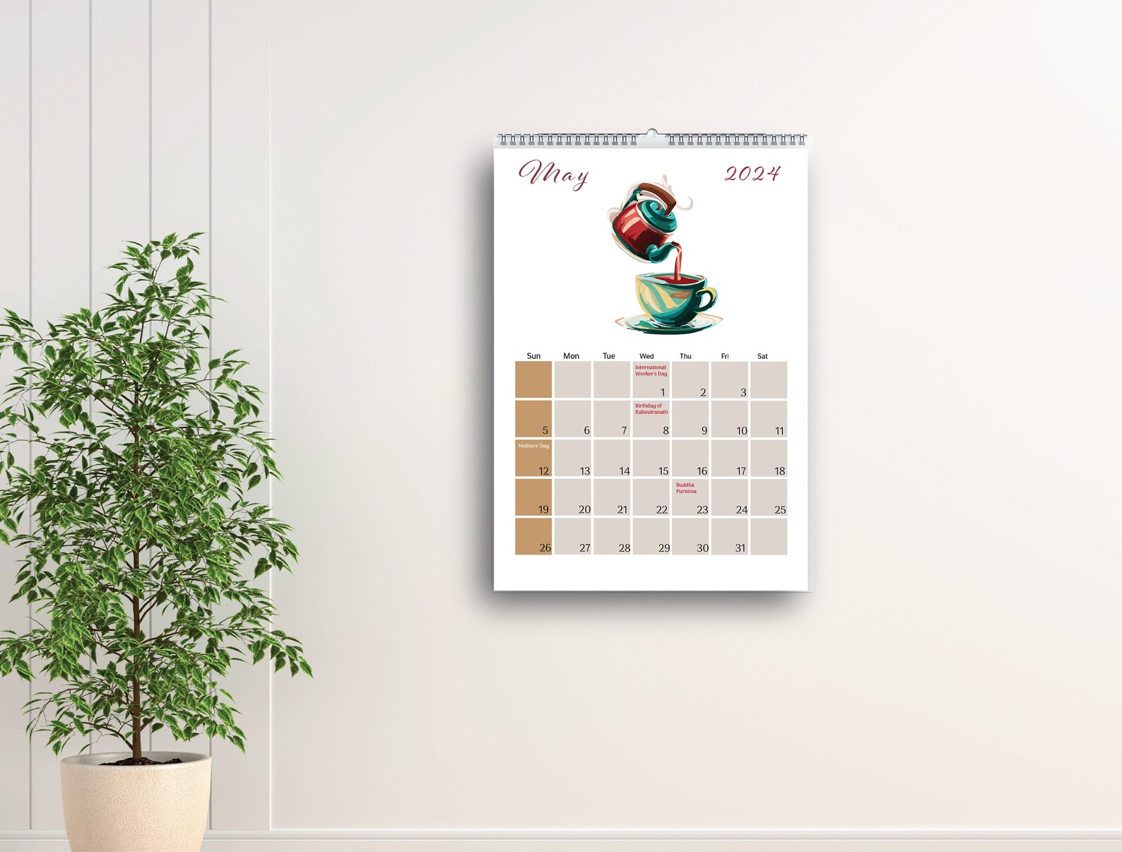 Indian Calendar 2024 With All Festivals and Holidays, Indian Printable