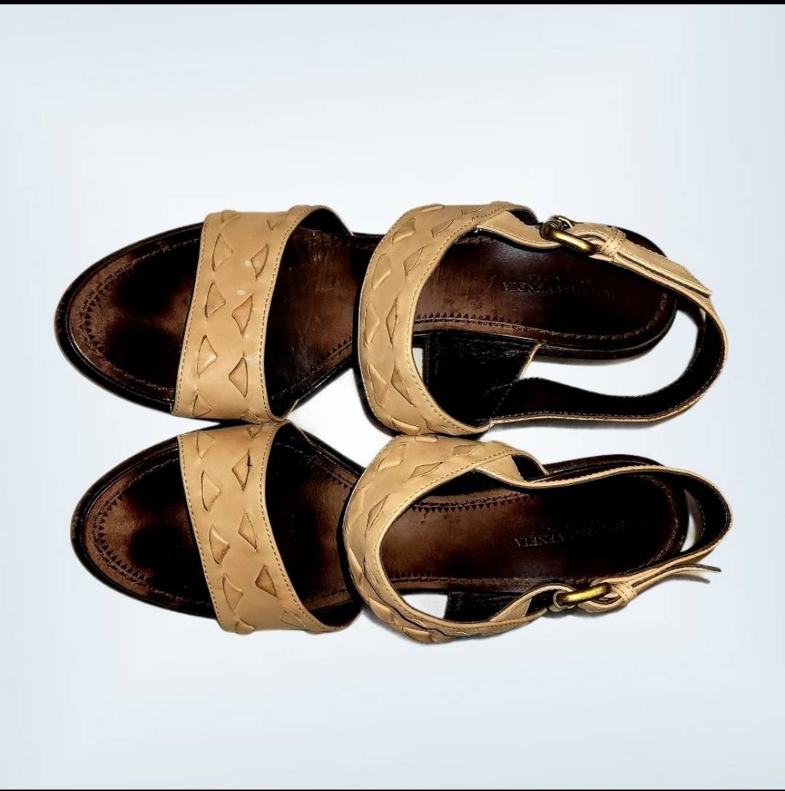 Vintage Bottega Veneta Strappy Sandal Pump Kitten Heel | Etsy