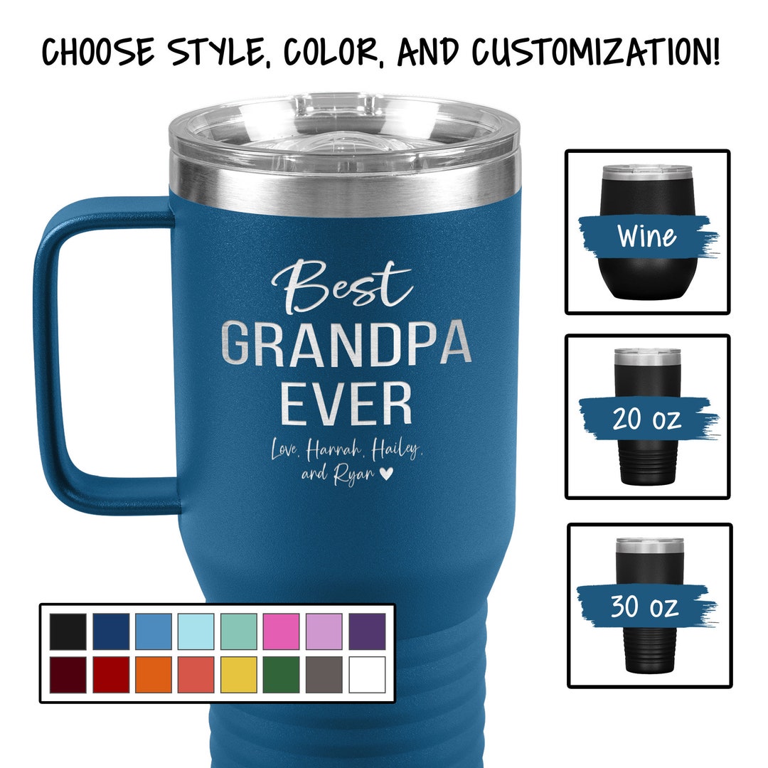 World's Greatest Step-Dad - Personalized Tumbler - Gift For Dad, Grandpa