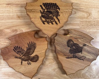 Turkey Tail Plaque Arrowhead Engraved