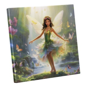 Fairy Tale Enchantment Wall Art - Magical Wonderland Fairy for Girls&#39; Room Decor