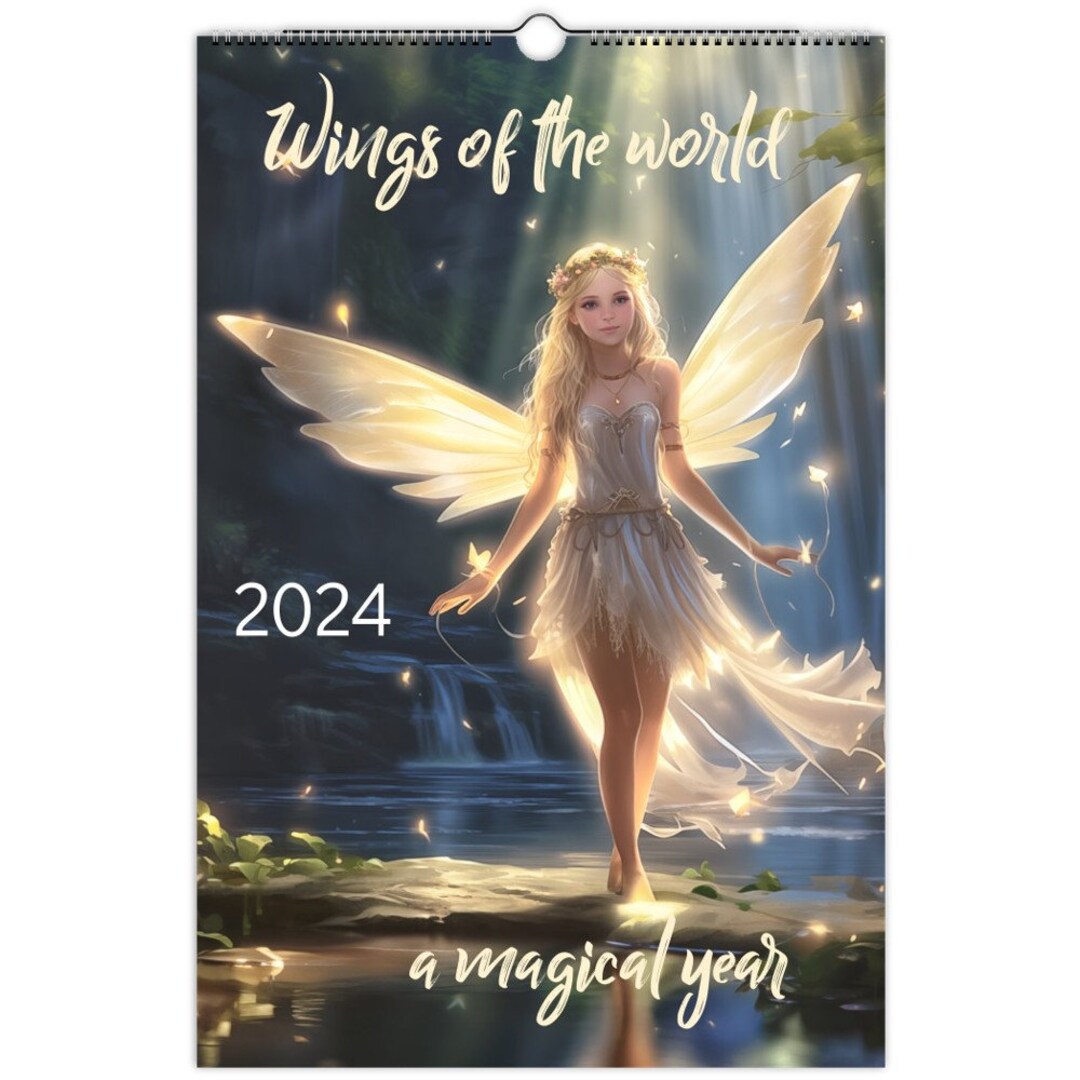 u-s-a-printed-2024-fairy-calendar-global-fairies-artistic-illustrations-unique-wall-calendar-for-fairy-lovers-etsy