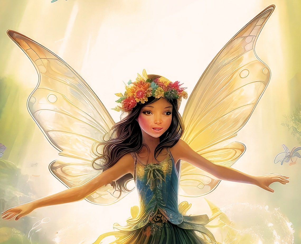 Fairy Tale Enchantment Wall Art Magical Wonderland Fairy for Girls