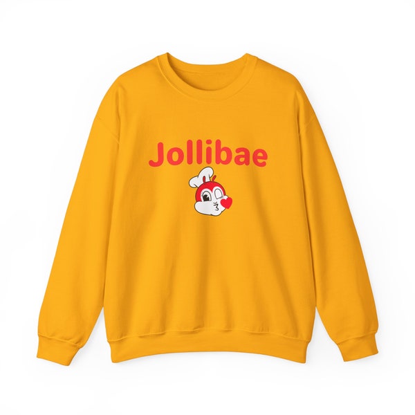 Jollibee Jollibae Schattig Filipijns voedsel geïnspireerd unisex zwaar mengsel sweatshirt met ronde hals