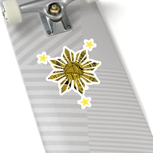 Filipino Sun Tribal Kiss-Cut Stickers