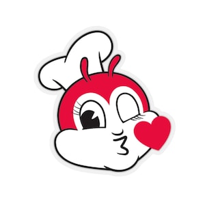 Jollibee Jollibae Cute Filipino Food Inspired Kiss-Cut Stickers