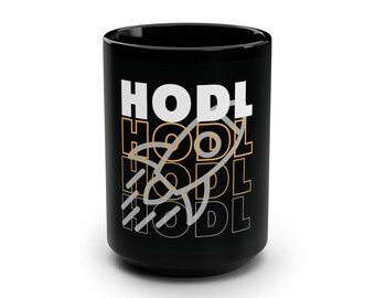 Taza HODL Crypto: Regalo para comerciantes de Bitcoin