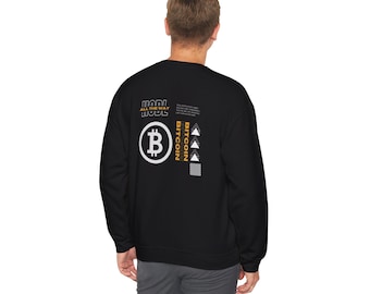 Sudadera de cuello redondo Bitcoin HODL: regalo para inversores en criptomonedas