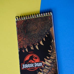 VHS Notebook Jurassic Park Collector&#39;s Edition Upcycled Vintage Video Box Notepad