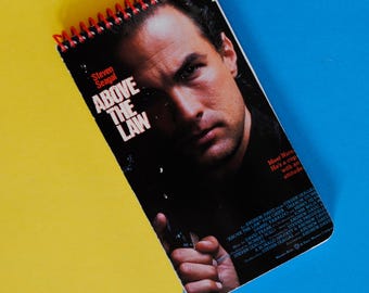 Above the Law VHS Sketchbook Upcycled Vintage Video Box Case Sketchpad
