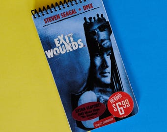 Exit Wounds VHS Sketchbook Upcycled Vintage Movie Box Case Sketchpad