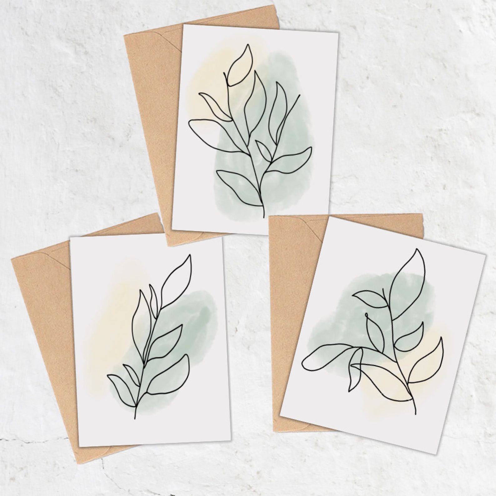 Floral Print Greeting Cards Greeting Cards Generic Etsy