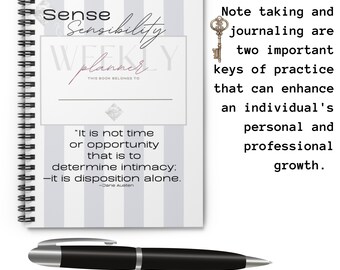 Sense & Sensibility Companion Journal Spiral Notebook - Ruled Line
