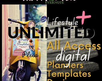 Pretty Evernote Plus | Unlimited viaK Access Digital Planners, Templates & Designs
