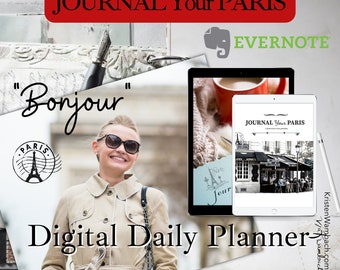 Evernote Digital Daily Planner, JOURNAL Your PARIS