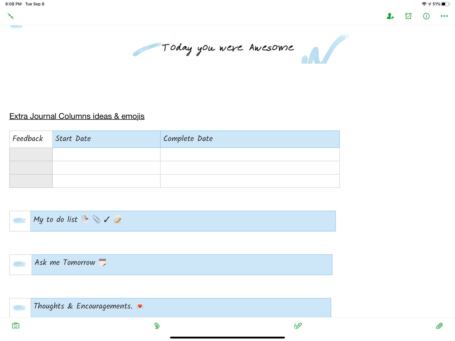 Evernote Journal Template Evernote Journal Template
