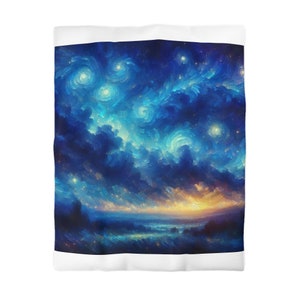 Sternenklare Nacht Bettwäsche, Bettbezug, Schlafzimmer Dekor, Wohnkultur, Galaxy Bettwäsche, Einzelbettbezug