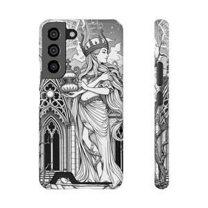 Étui pour téléphone Zodiac Verseau, porte-cartes de téléphone astrologie, portefeuille pour téléphone constellation, étui pour iPhone horoscope, coque Galaxy S21