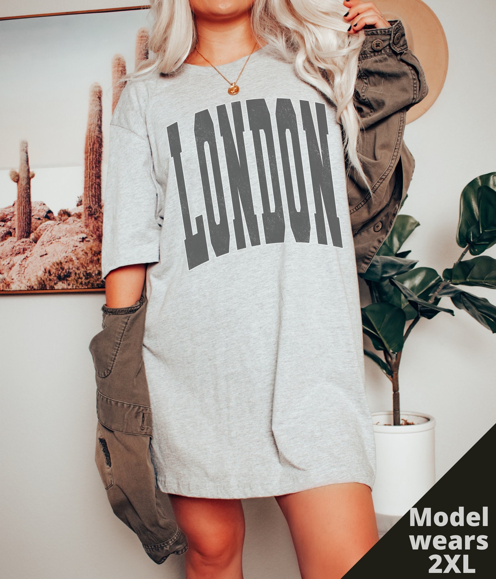 Distressed London Shirt Font Tee Preppy Clothes - Etsy Finland