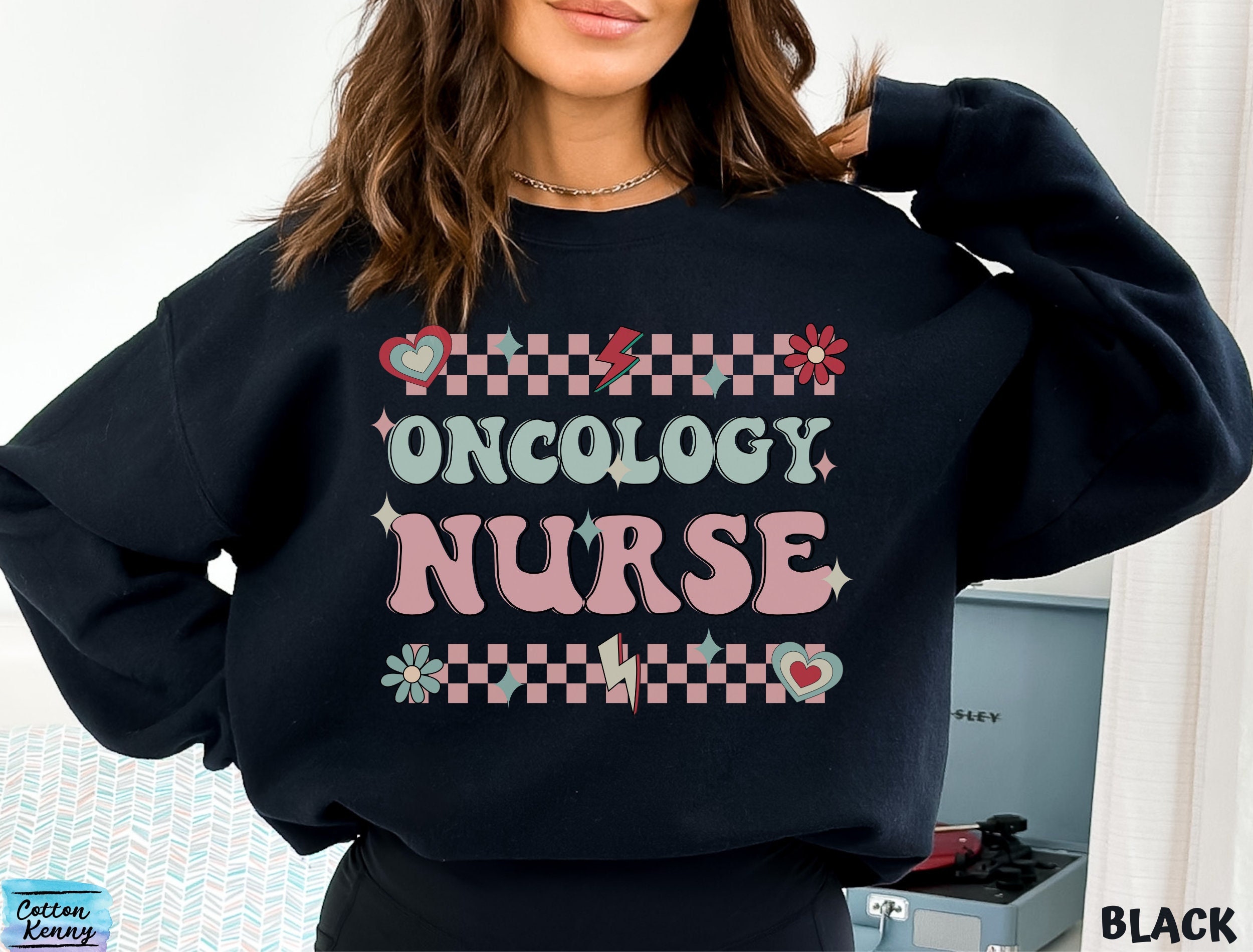 Groovy Oncology Nurse Sweatshirt Gift for Oncology Nurse - Etsy