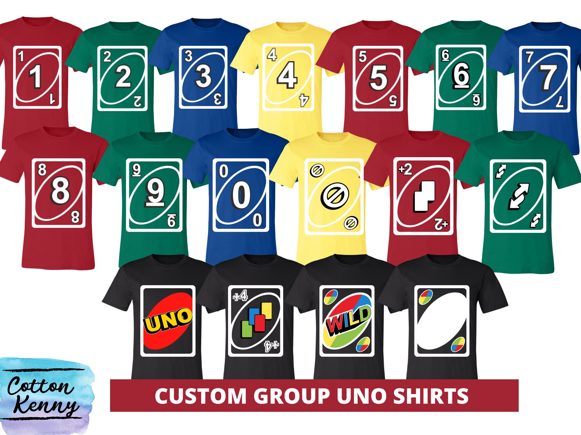 Uno Group Halloween Costumes Siblings Twin Cousin Teachers Uno Etsy