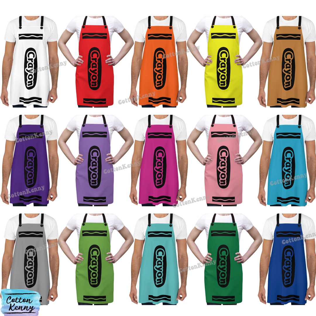 Crayon Group Halloween Costume Group Crayon Apron for Teacher Etsy
