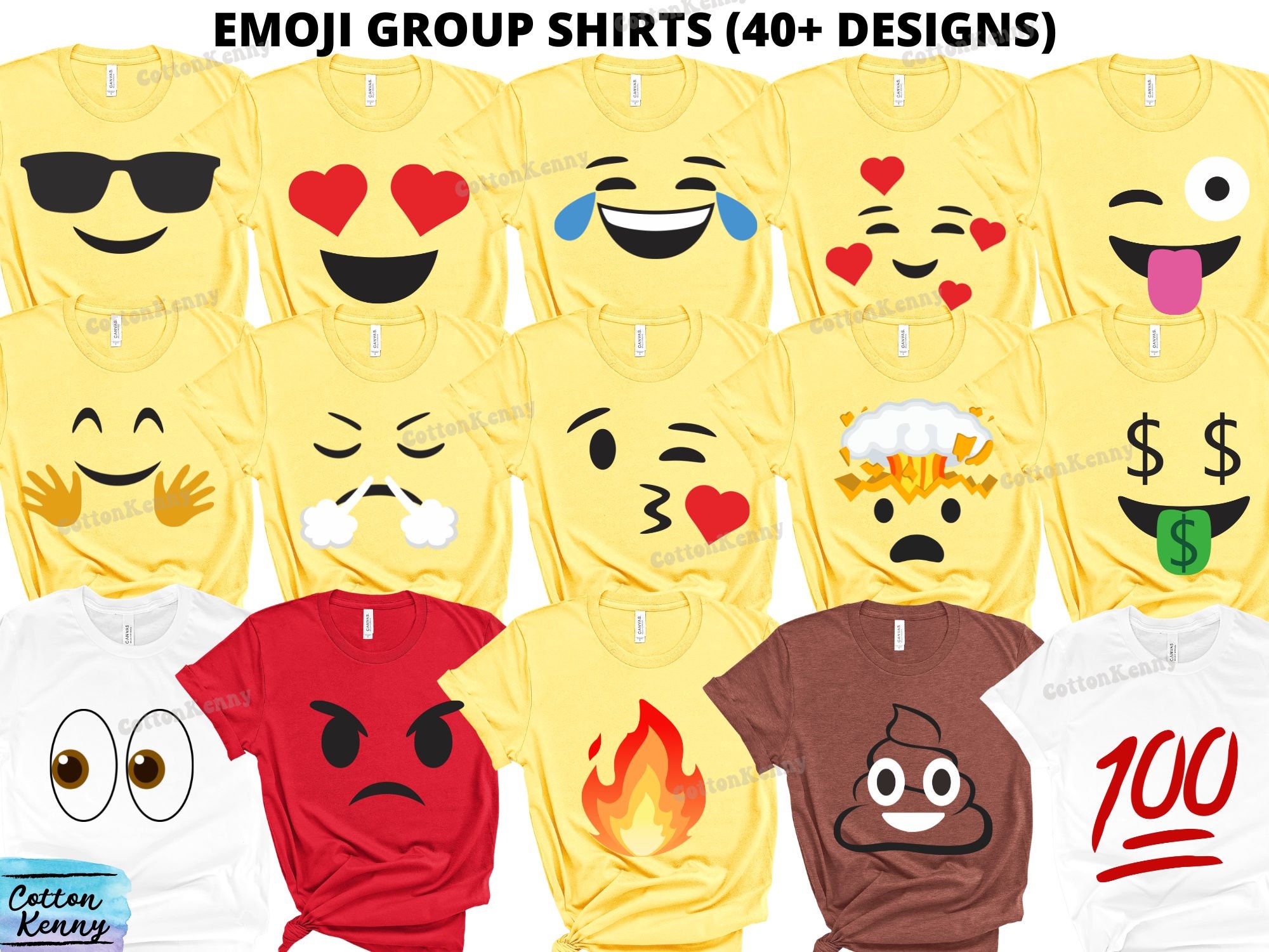 Star Eyes Emoji Halloween Costume Emoji Group Kids T-Shirt - TeeHex