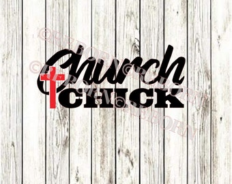 Church Chick SVG,PNG,JPEG