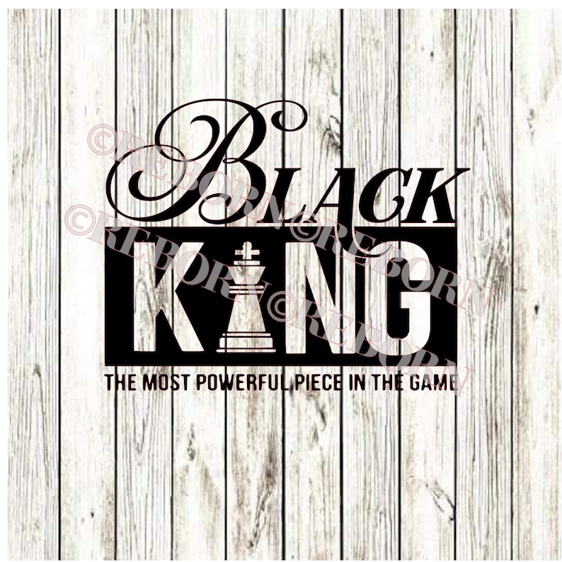 Black Queen or Black King vinyl iron-on heat transfer, iron-on decal, ready to press, ready to iron-on bild 2