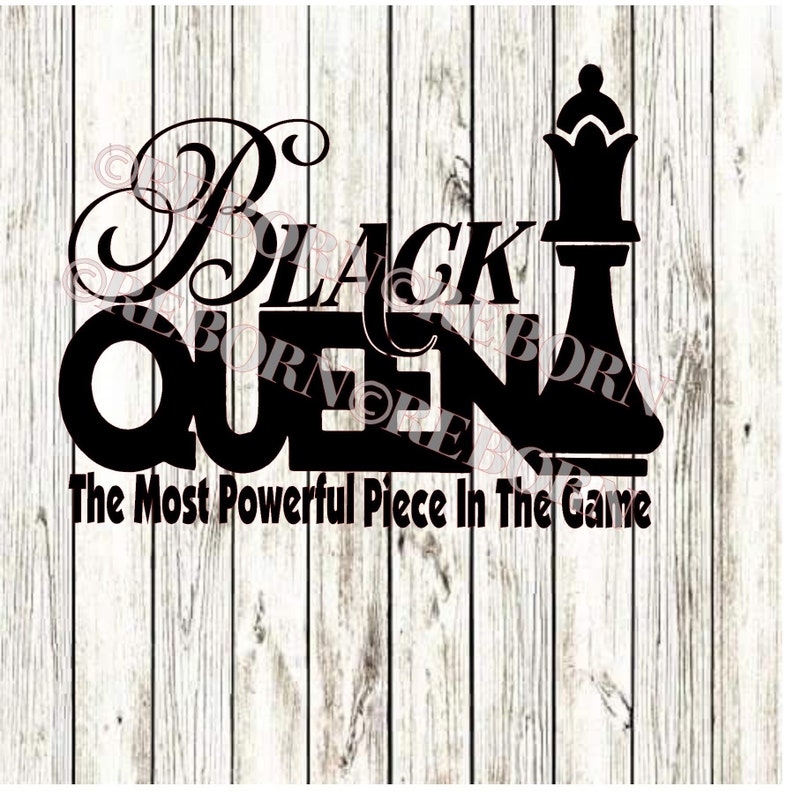 Black Queen or Black King vinyl iron-on heat transfer, iron-on decal, ready to press, ready to iron-on bild 1