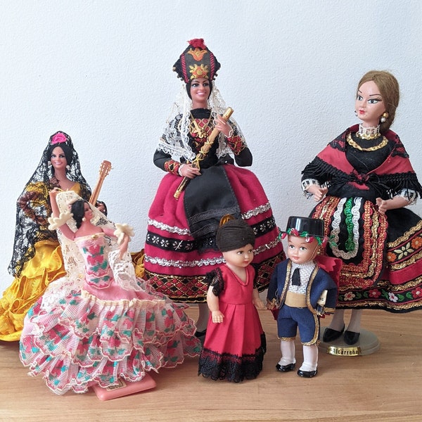 Vintage Dolls From Spain - International Traditional Costume Dolls. Five to Choose From.