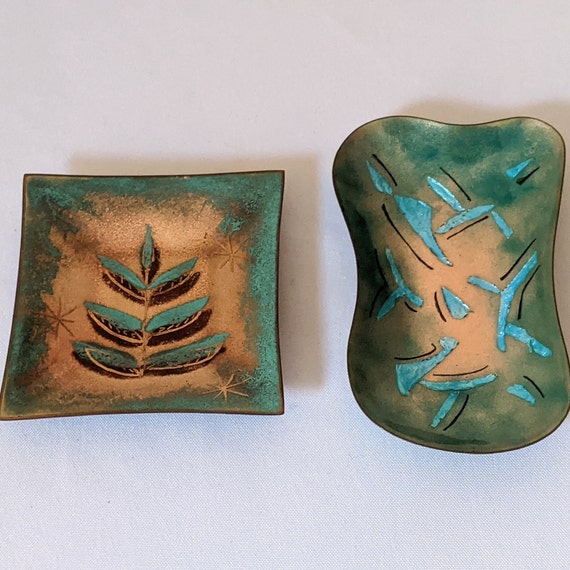 Mid Century Enamel Art on Copper Signed by Adare/… - image 1