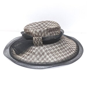 Soprattutto Cappelli Women Wide Brim Hat Hepburn Style Black Vegetal Fibre Italy ef392782-a063-4c5e-b36a-  main image 2