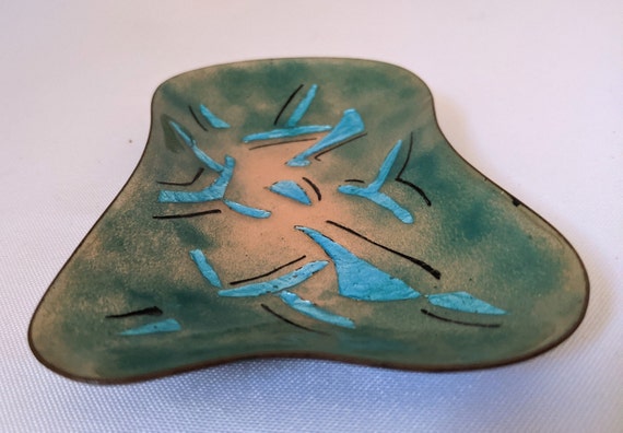 Mid Century Enamel Art on Copper Signed by Adare/… - image 9