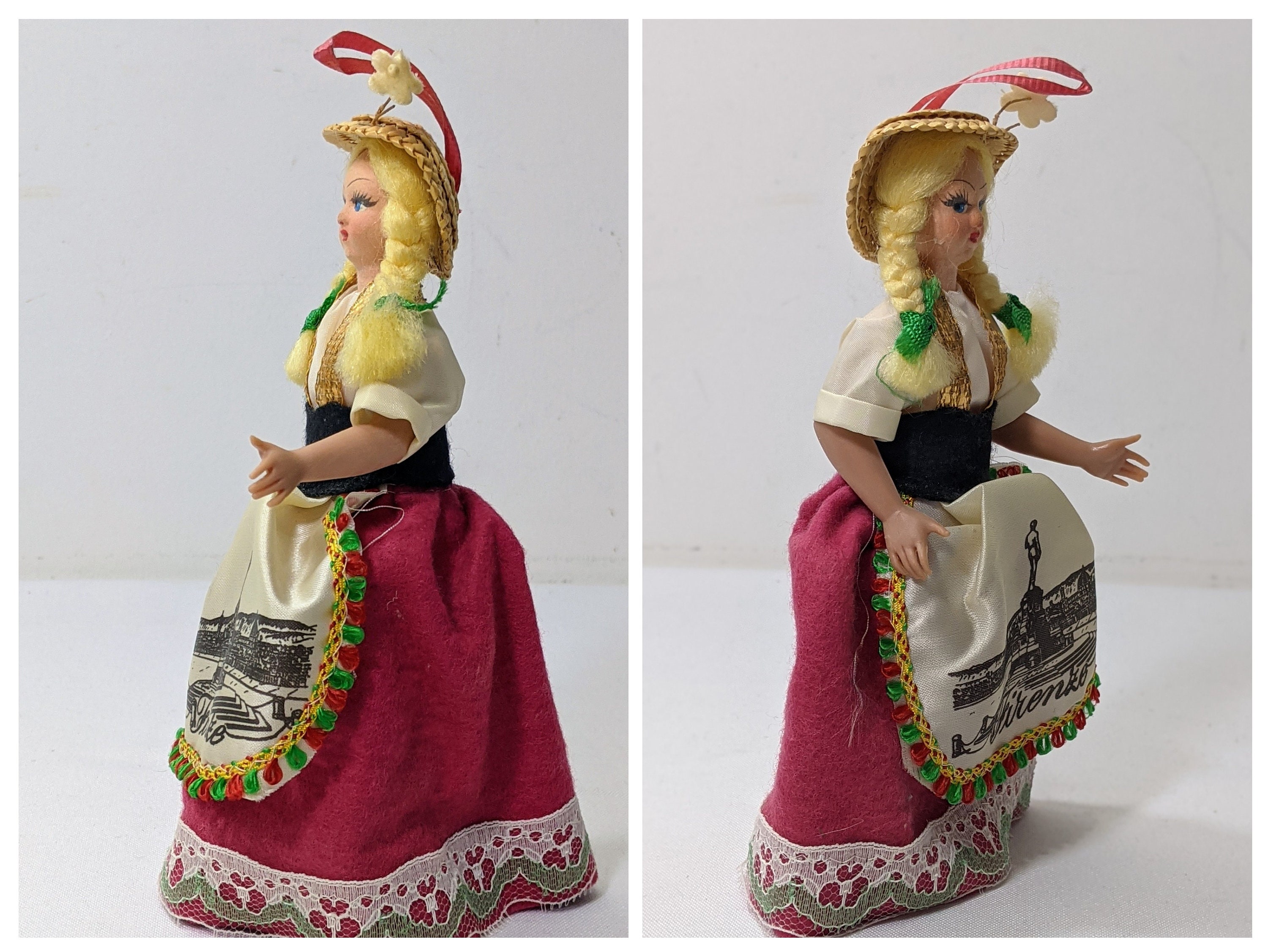 domein『crown』 Italy antique doll Antique doll in Breton costume