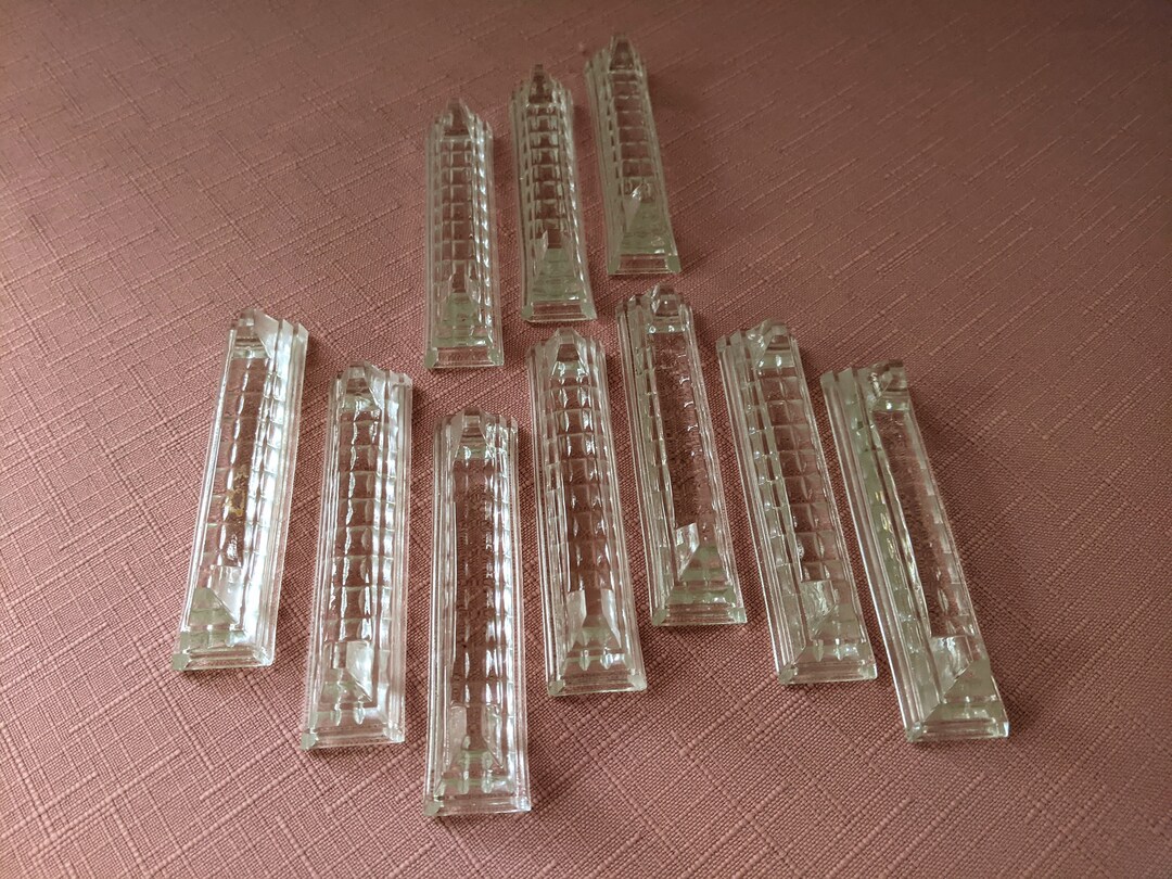 Vintage Crystal Knife Rests Set of Ten. Formal Dinner Party. Etsy