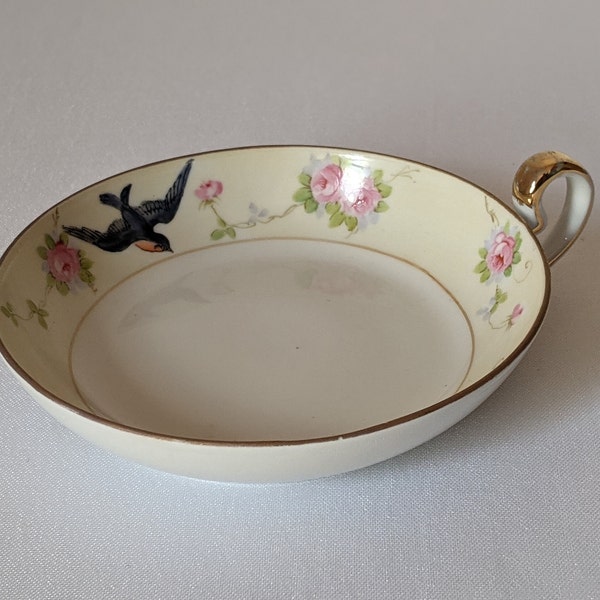 Nappy Handled Dish Porcelain Etsy
