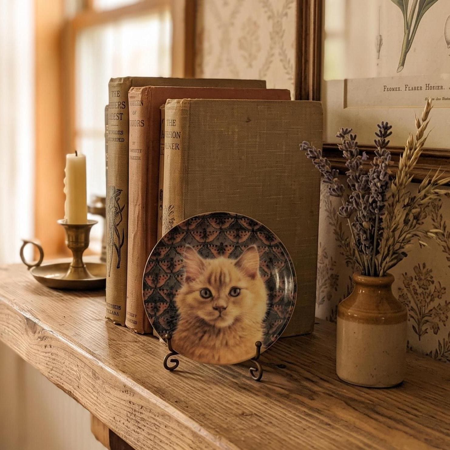 Lesley Anne Ivory Cats Plates - Etsy