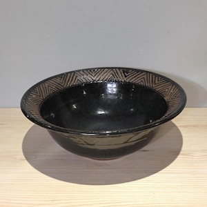 Bol de poterie VP Jansen Studio 1976 signé Art canadien en céramique Toronto