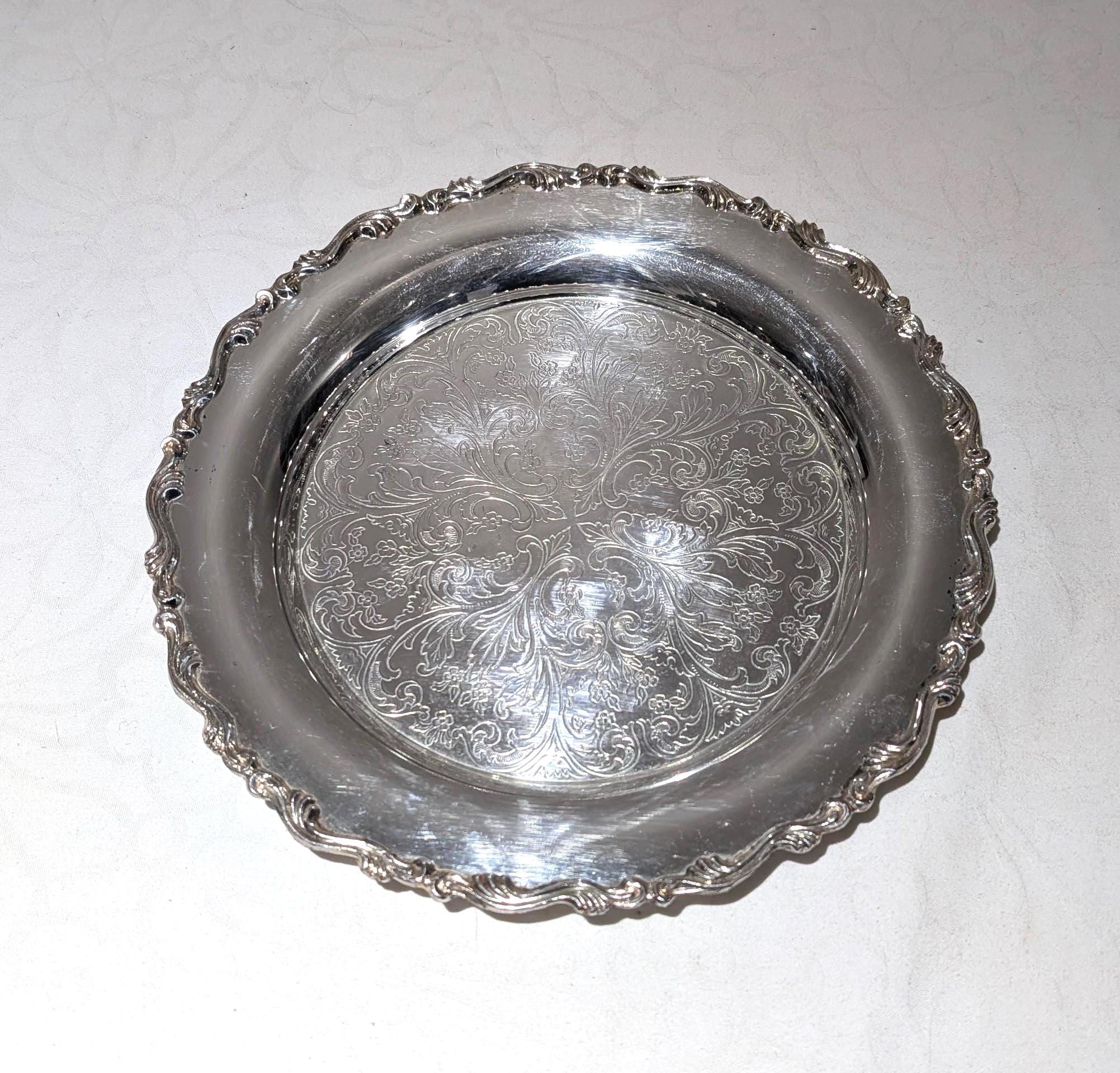 Wm Rogers Silverplate Tray - Etsy Canada
