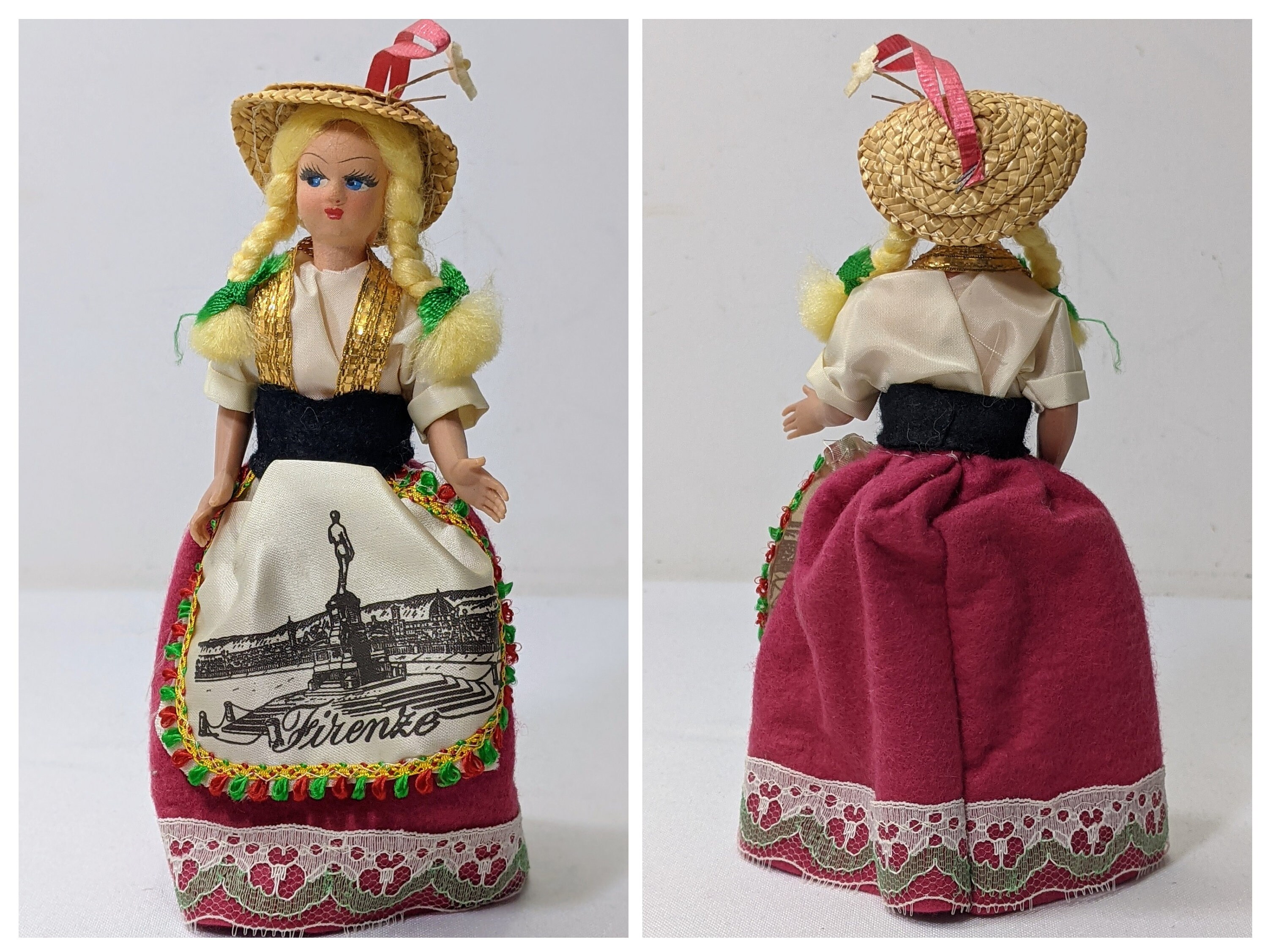 Italian Souvenir Doll, Lela Florence Traditional Dress, Vintage 