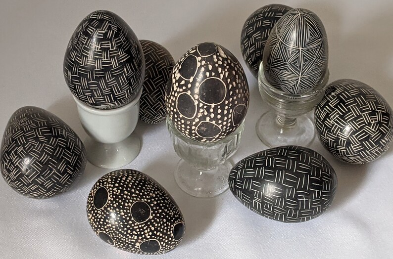 Vintage Kenya Besmo Hand Carved Stone Egg African Egg Etsy