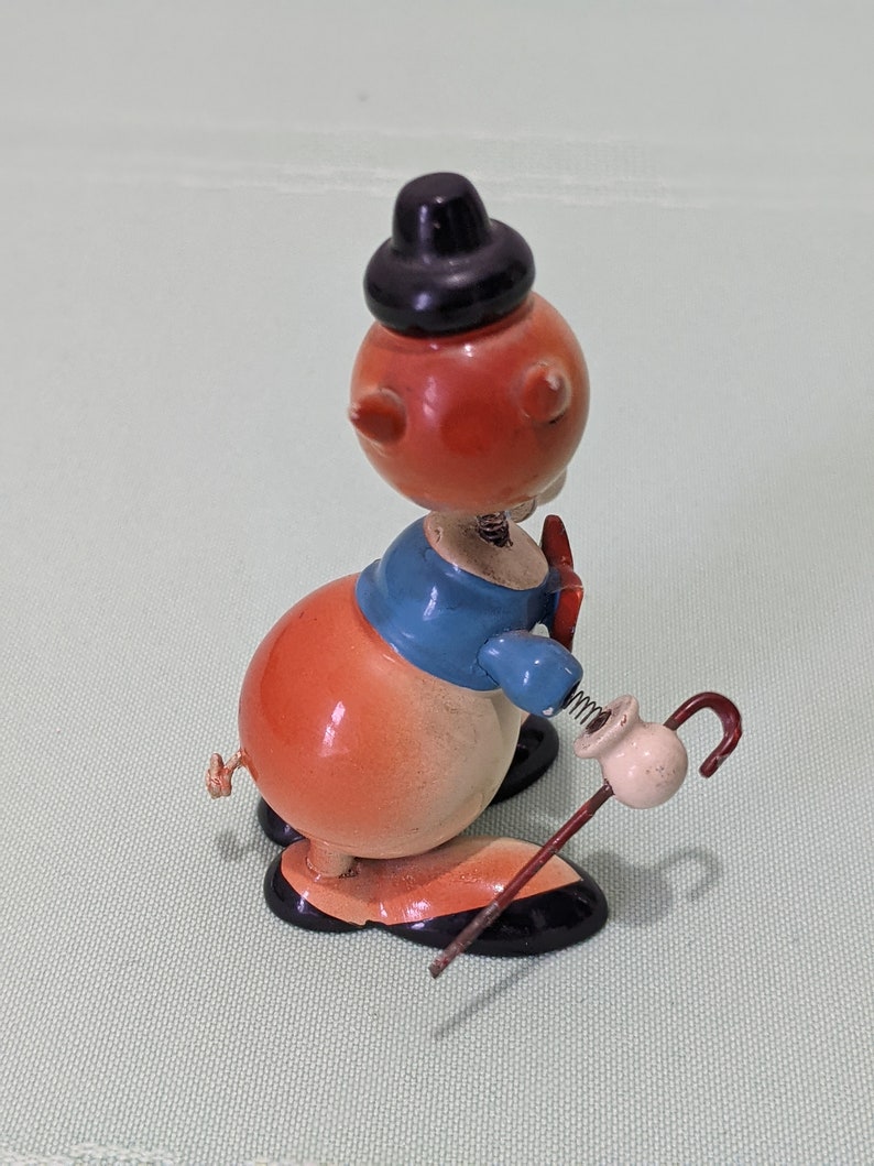 Vintage GOULA Nodding Pig Figurine, Spanish Wood, Bobble Head Etsy