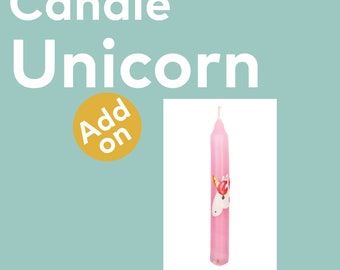 Add on only: Candle Unicorn for Grimms or Gluckskafer birthdayring